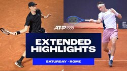 Extended Highlights: Sinner, Ruud, De Minaur win Rome openers; Rublev, Fritz fall 