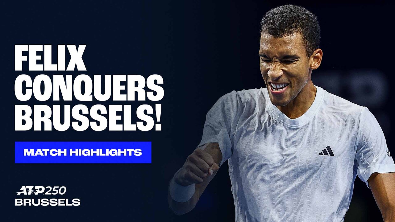 Highlights: Auger-Aliassime outlasts Lehecka for Brussels 2025 title