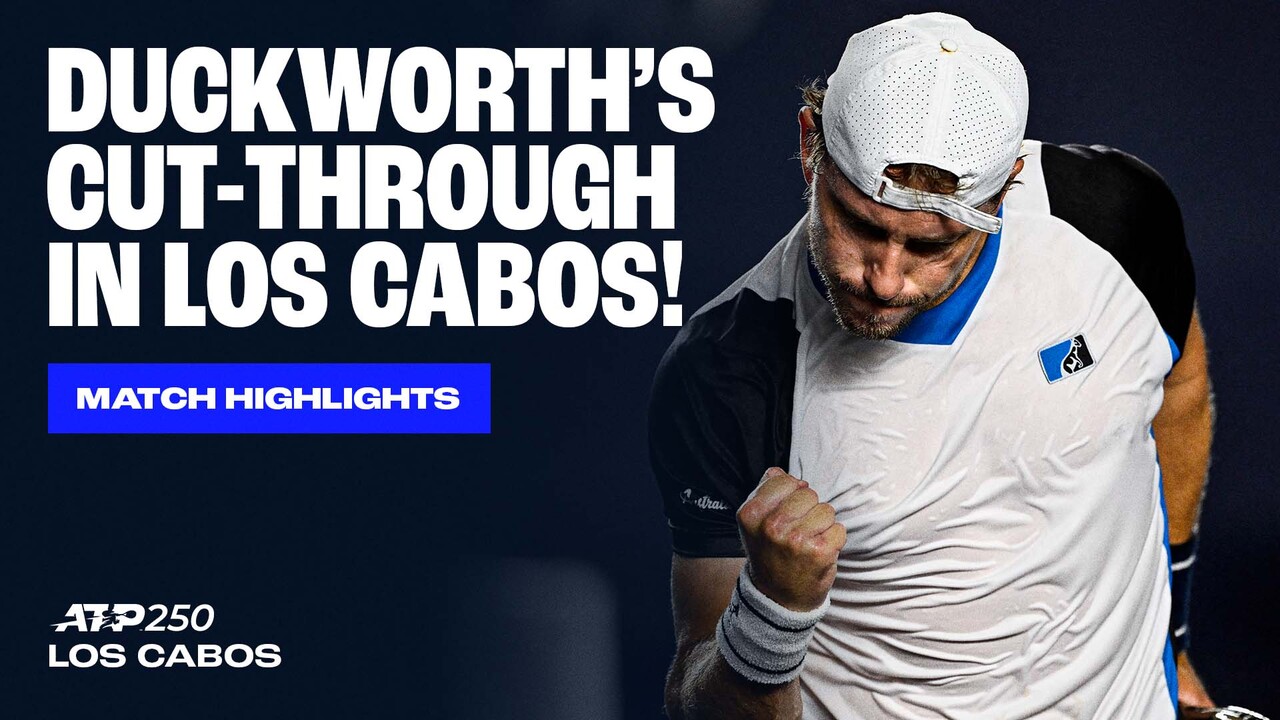 Highlights: Duckworth sorprende a Davidovich Fokina en Los Cabos