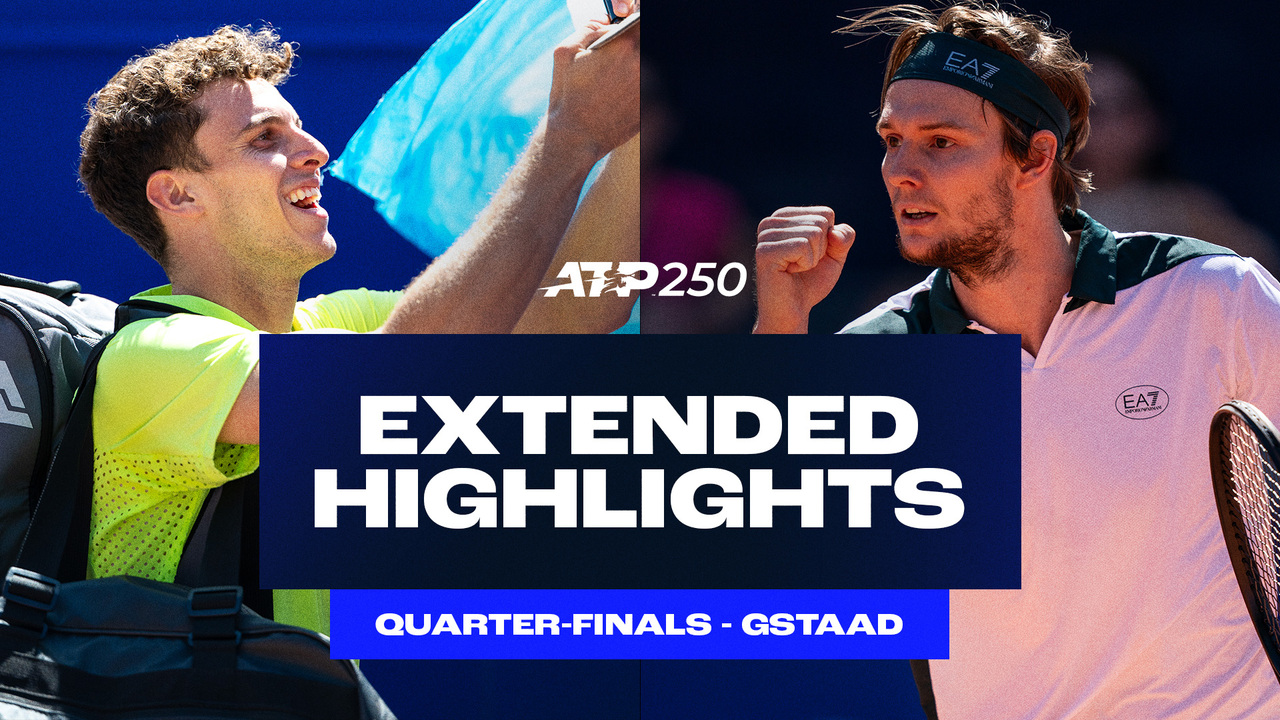 Extended Highlights: Cerundolo upsets Ruud; Bublik, Cazaux advance to Gstaad SFs