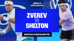 Highlights: Zverev races past Shelton to Cincinnati SFs