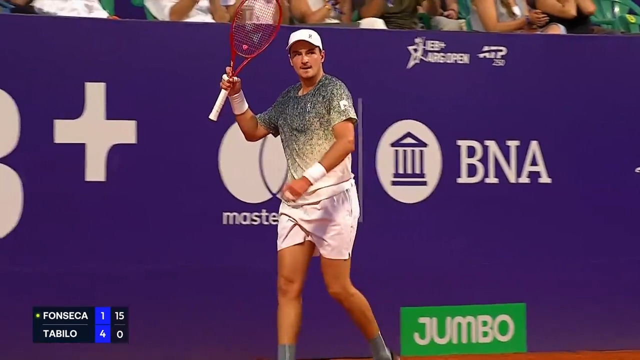 Hot Shot: Fonseca's tweener is too strong for Tabilo in Buenos Aires 2026