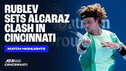 Highlights: Rublev detiene la ilusión de Comesaña en Cincinnati