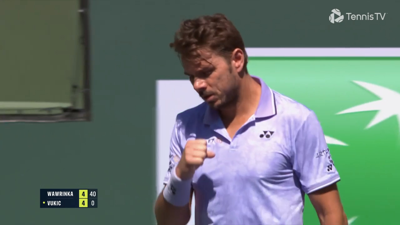 Hot Shot Wawrinka Encuentra El Winner De Derecha Para Quebrar En