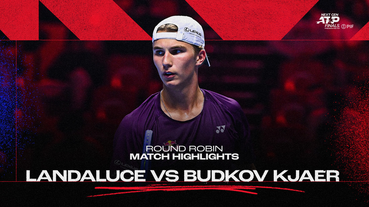Highlights: Budkov Kjaer sees off Landaluce in Next Gen ATP Finals 2025 opener