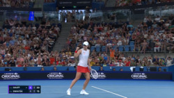 Hot Shot: Iga's up, back, up again in epic point with Coco