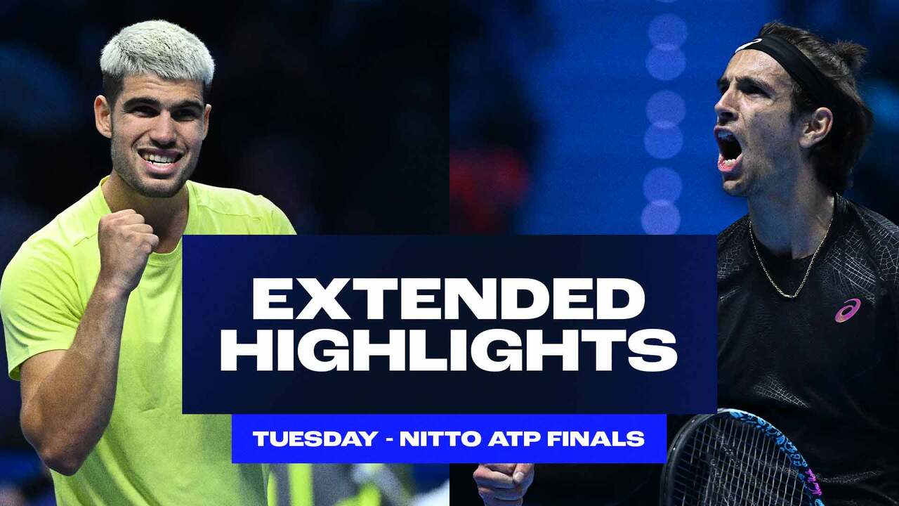 Extended Highlights: Alcaraz edges Fritz, Musetti outlasts De Minaur at Nitto ATP Finals 2025