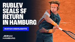 Highlights: Former champ Rublev fends off Darderi in three-set Hamburg battle