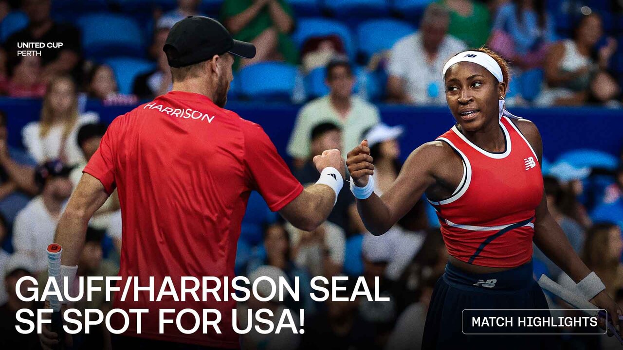 Highlights: Gauff/Harrison win thriller to send USA into United Cup SFs
