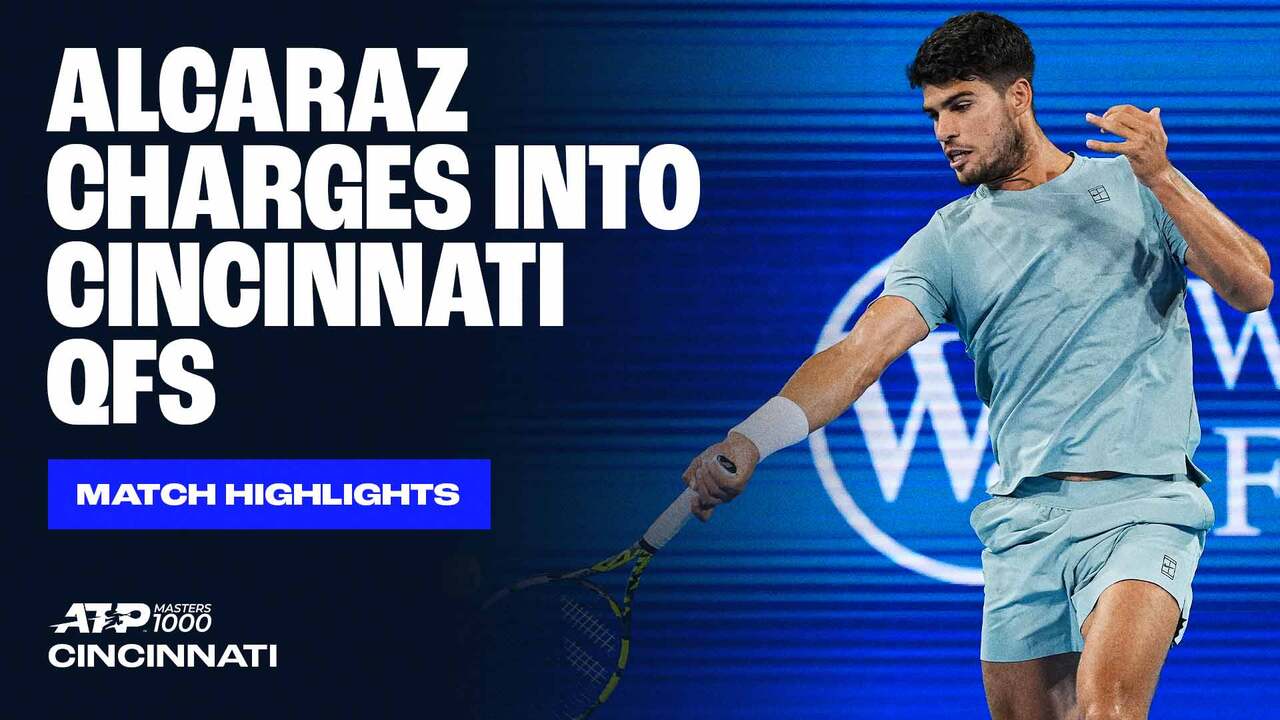 Highlights: Alcaraz eleva su nivel ante Nardi en Cincinnati