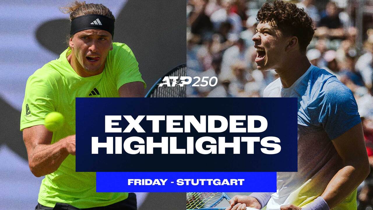 Watch extended highlights from quarter-final action in Stuttgart. Watch live & on-demand at tennistv.com.