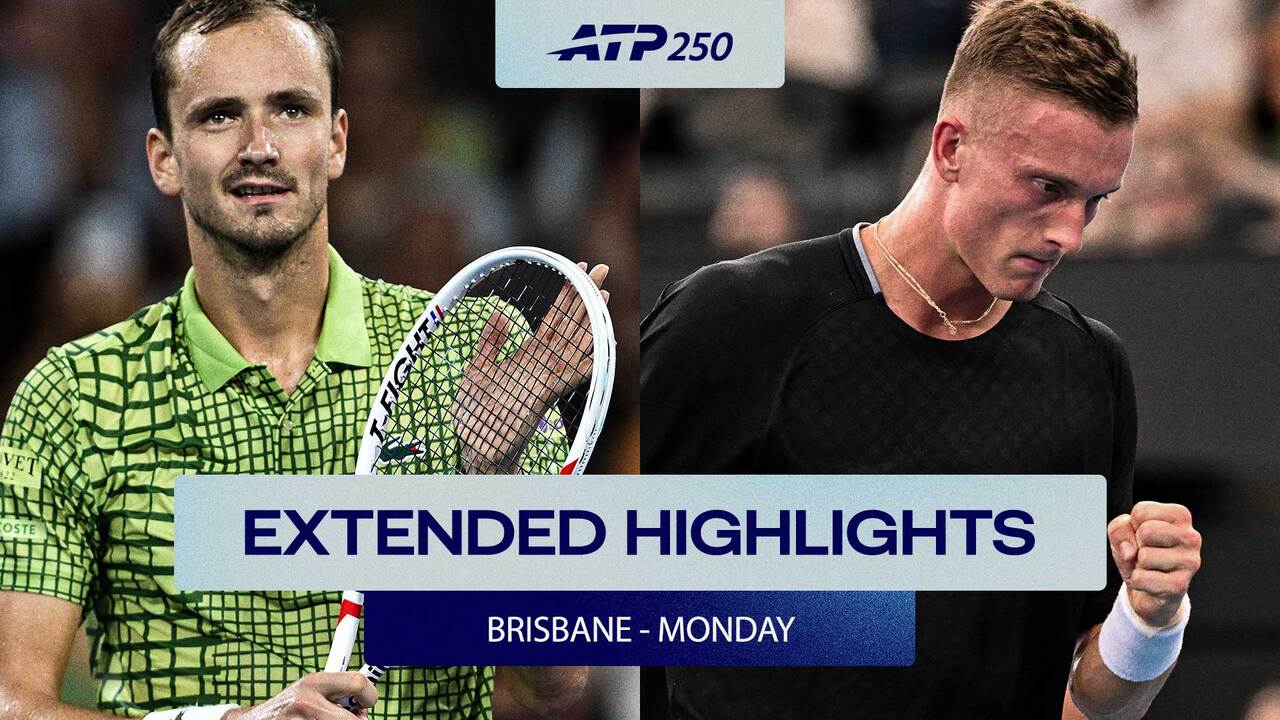 Extended Highlights: Medvedev, Lehecka, Korda earn R1 Brisbane 2026 wins