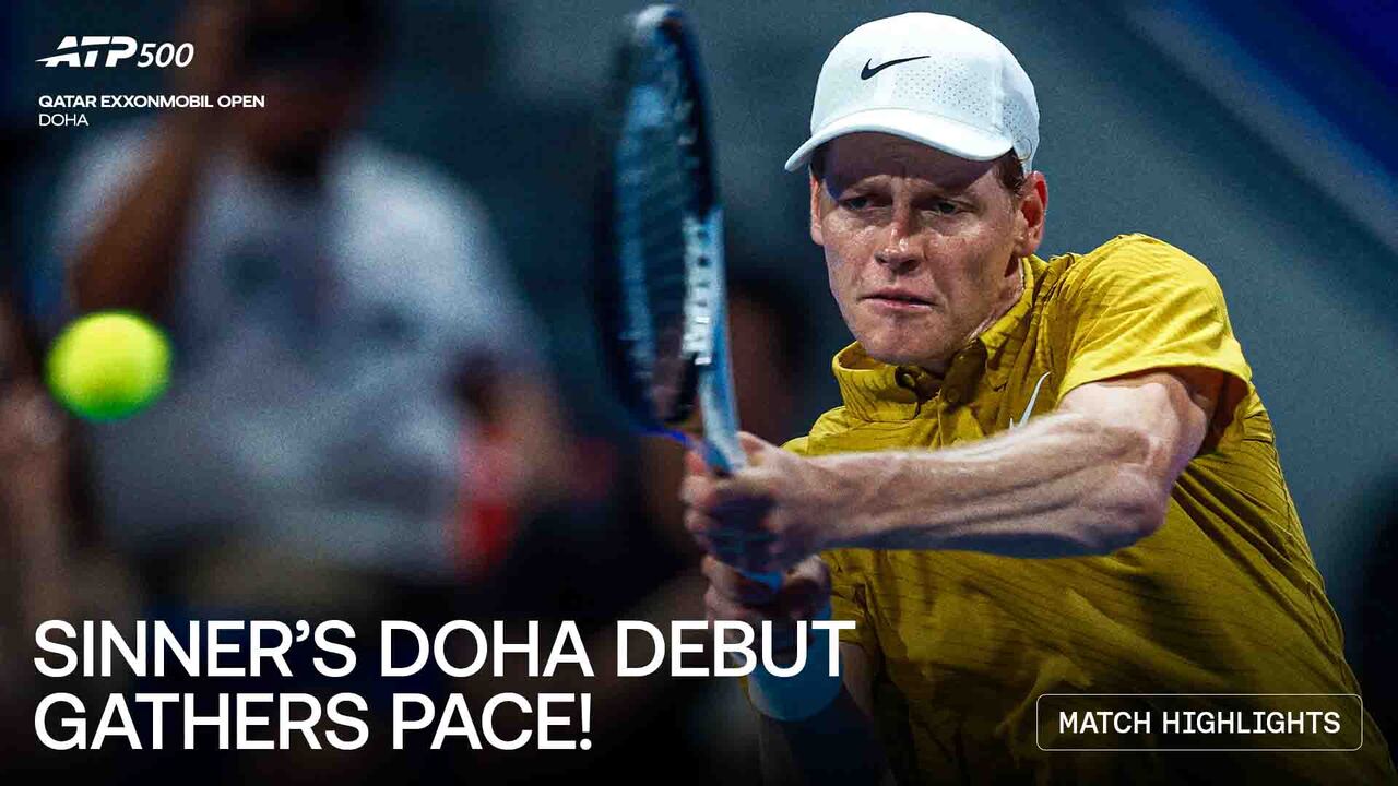 Highlights: Sinner fends off Popyrin for debut QF spot in Doha 2026