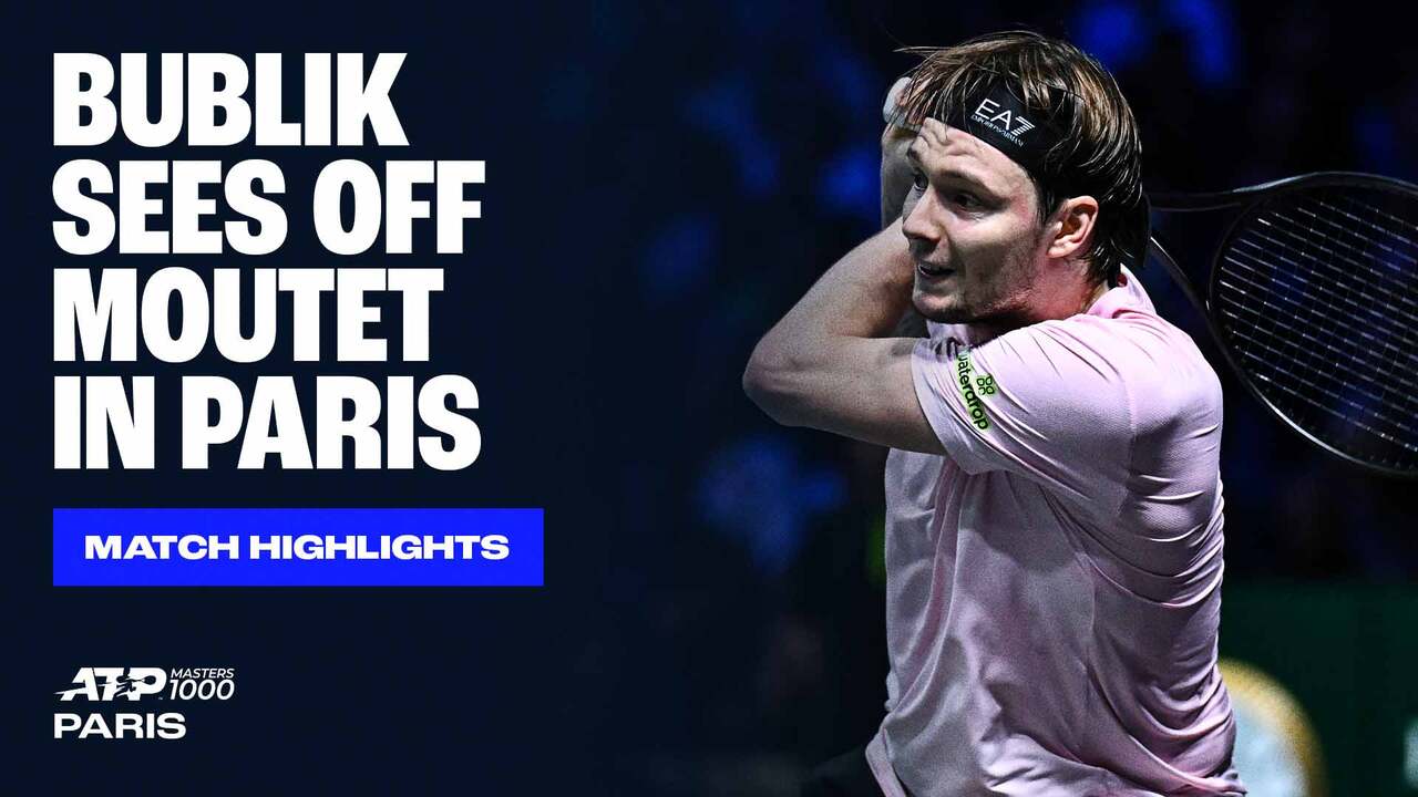 Highlights: Bublik fends off home hope Moutet in Paris 2025