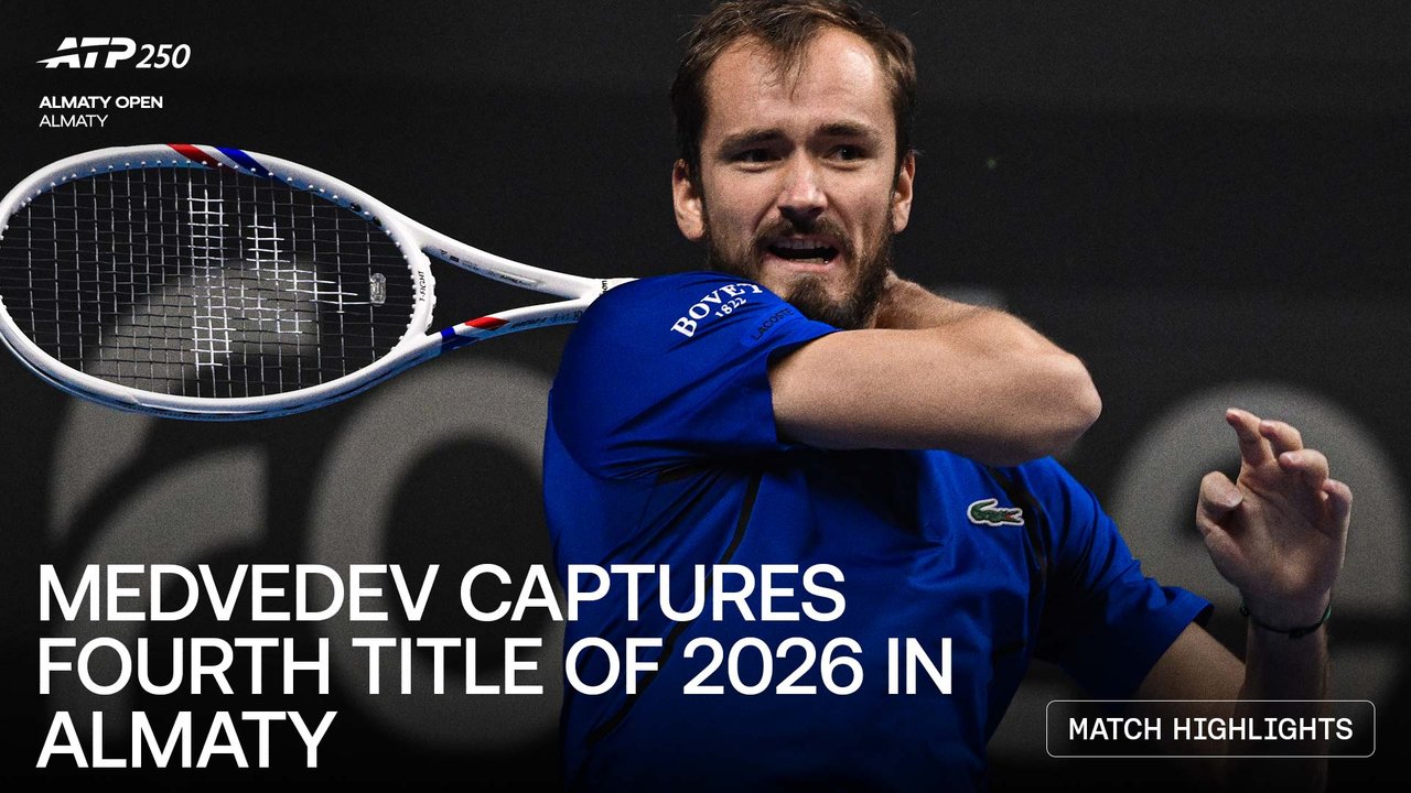 Highlights: Medvedev wins Almaty 2026 crown