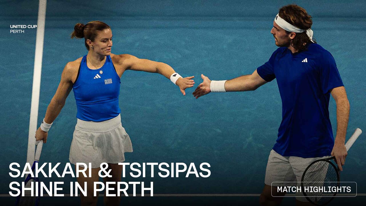 Highlights: Sakkari/Tsitsipas complete 3-0 sweep on Day 1 at United Cup 2026 