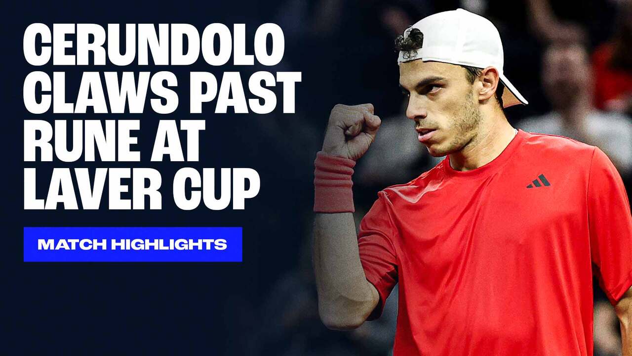 Highlights: Cerundolo beats Rune at Laver Cup