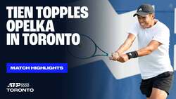Highlights: Tien allows no openings vs. Opelka, saves all four break points faced to advance