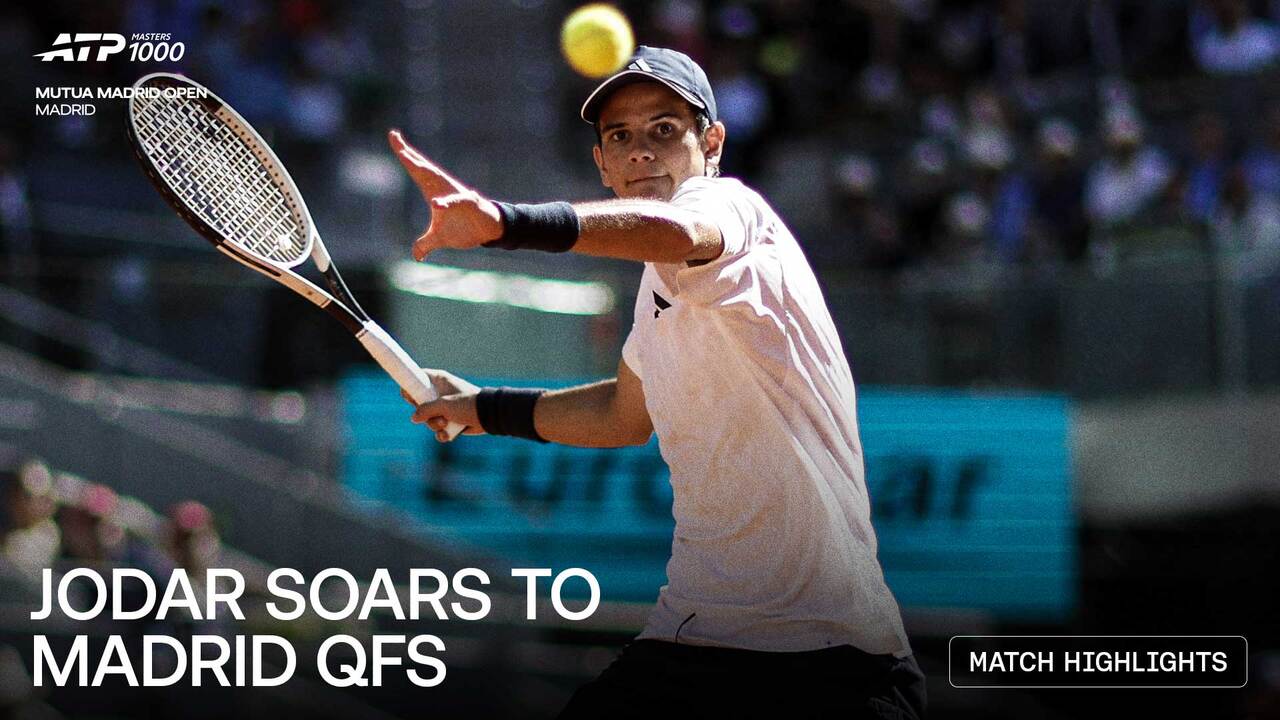 Highlights: Jodar continues dream week, beats Kopriva to reach Madrid 2026 QFs