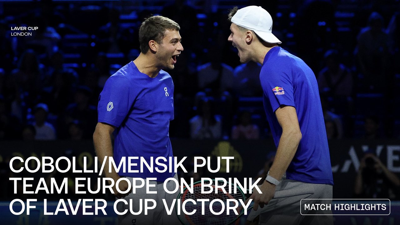 Highlights: Cobolli & Mensik beat De Minaur & Fritz in Crucial Laver Cup doubles