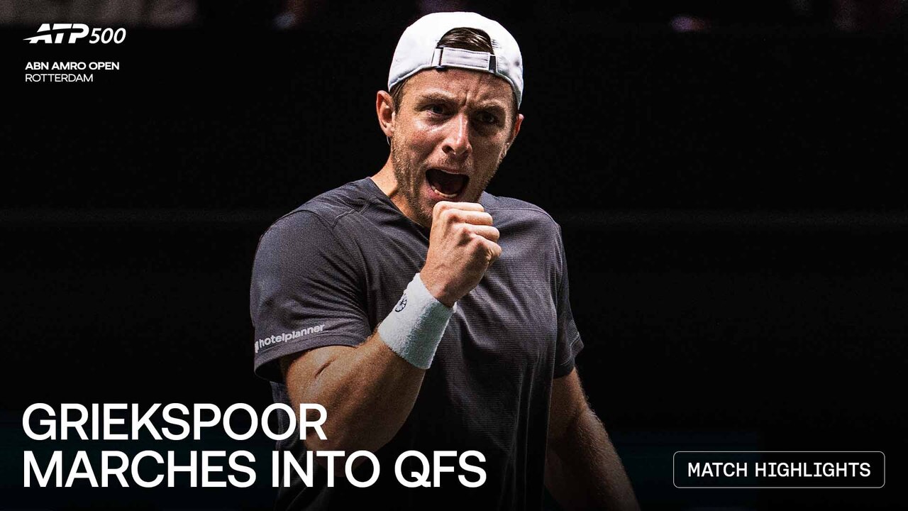Highlights: Home favourite Griekspoor beats Halys in Rotterdam 2026 R2