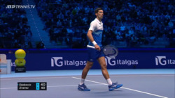Hot Shot: Djokovic Saves Break Point With Outrageous Half-Volley
