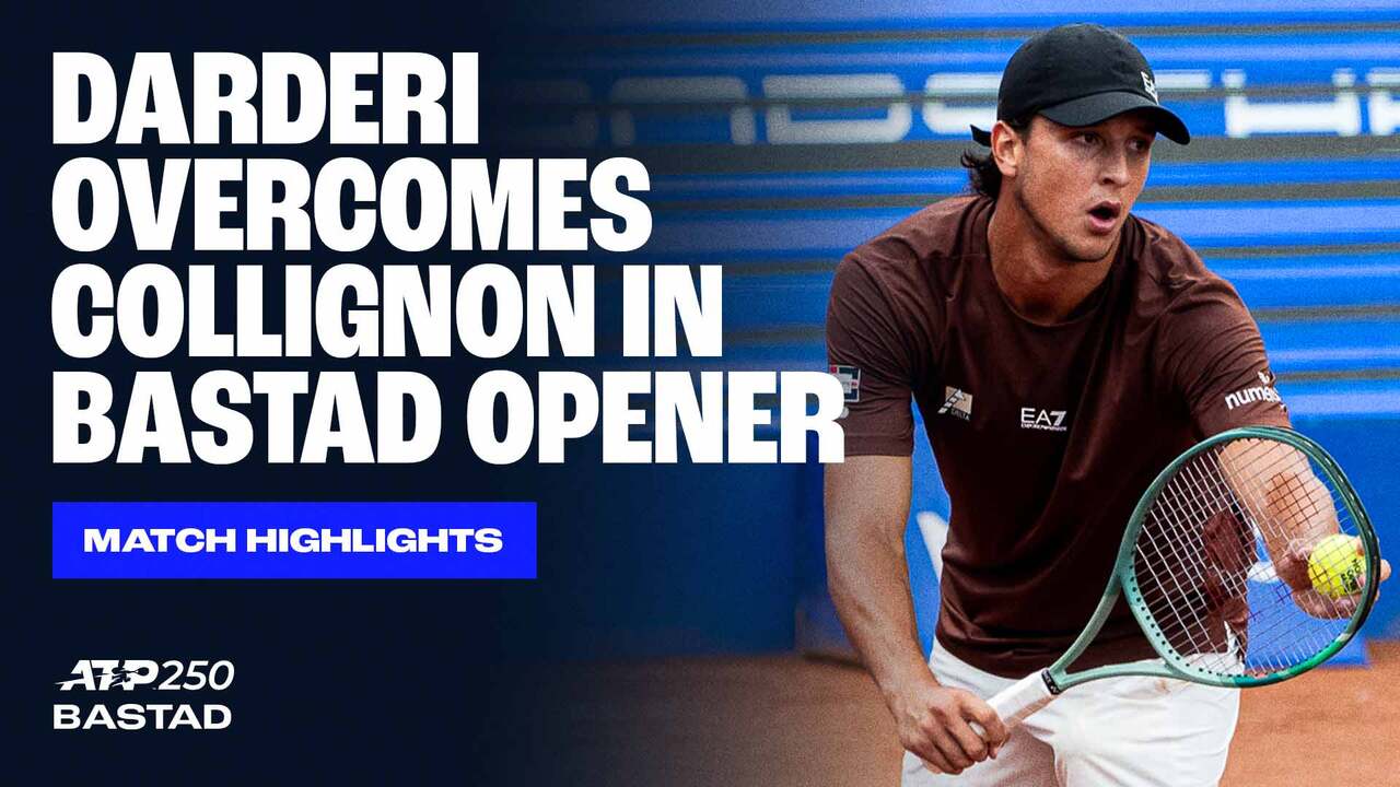 Highlights: Darderi moves past Collignon into Bastad R2 2025