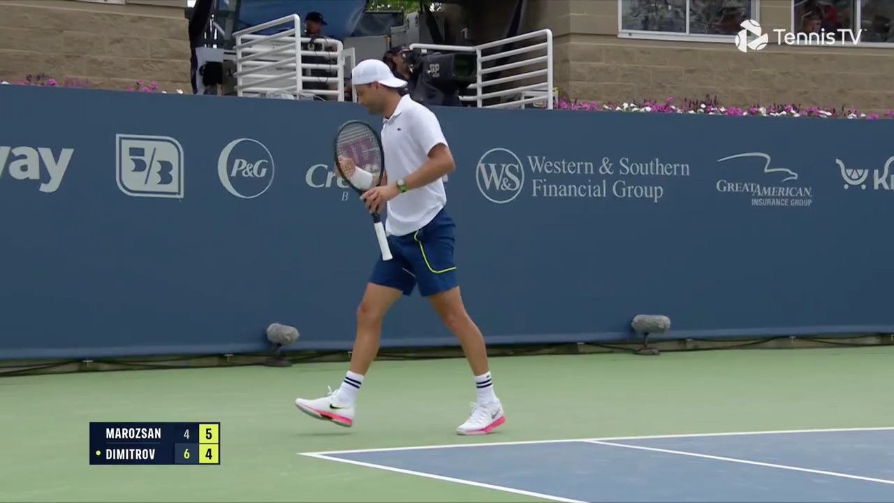 Hot Shot: Dimitrov rips forehand winner against Marozsan at Cincinnati 2024