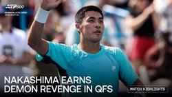 Highlights: Nakashima takes down defending champion De Minaur in