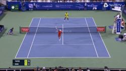 Hot Shot: Tiafoe wins epic point against Rune in Cincinnati SFs