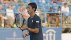 Mira A Nishikori Trabajar En Sus Voleas