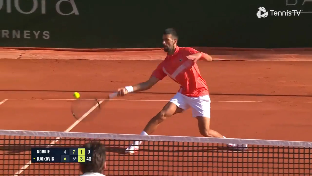 Hot Shot: Djokovic outfoxes Norrie with stunning pass in Geneva