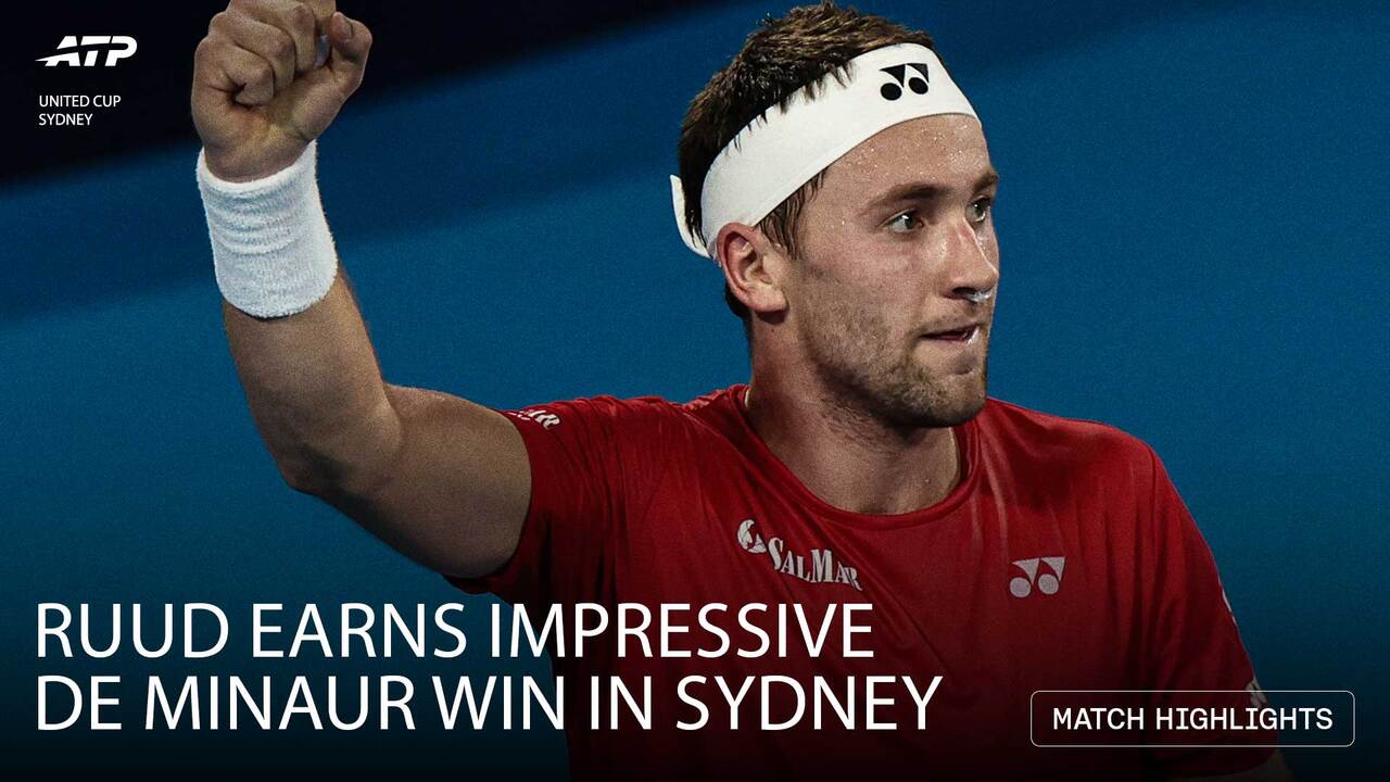 Highlights: Ruud overcomes De Minaur at United Cup