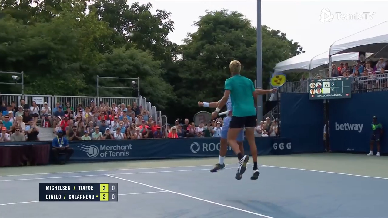 Gabriel Diallo and Alexis Galarneau treat their home fans to a must-see, all-action point. Watch live & on demand at TennisTV.com.