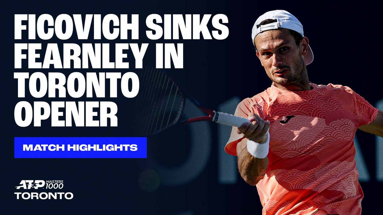 Highlights: Ficovich eases past Fearnley, reaches Toronto R2