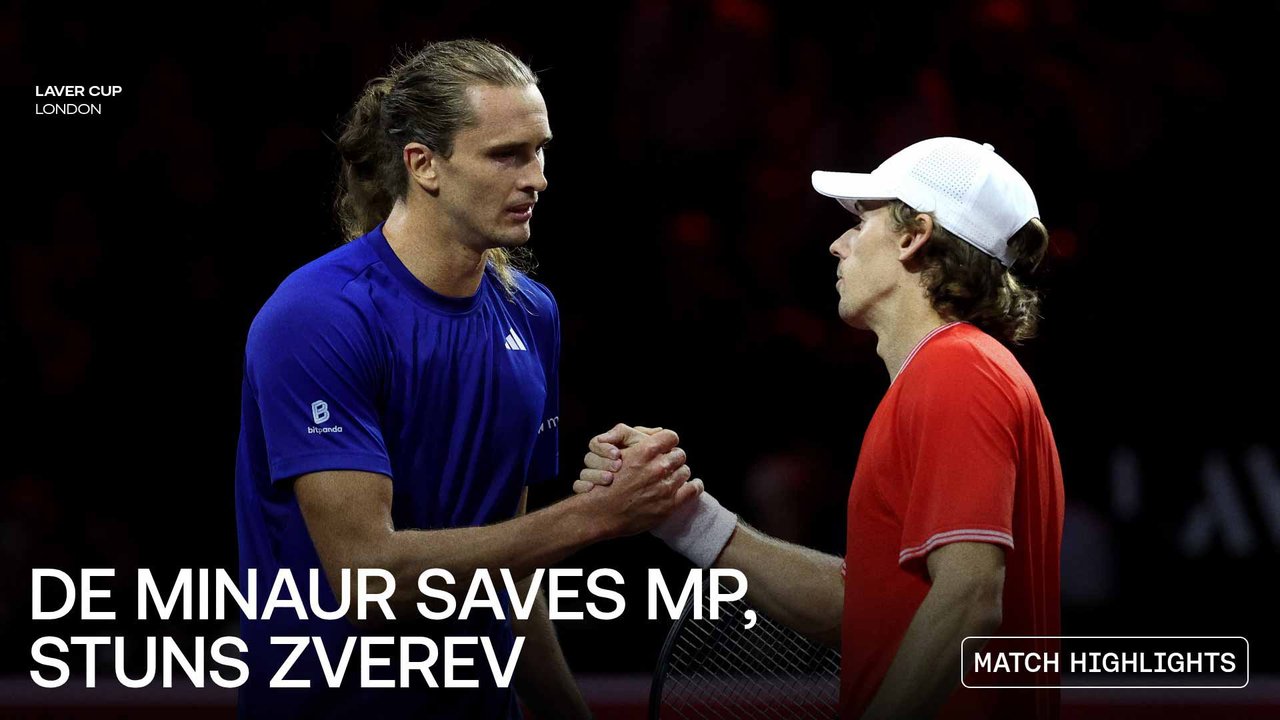 Highlights: De Minaur saves MP en route to stunning Zverev upset at Laver Cup