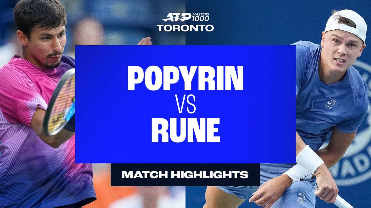 Vea a Alexei Popyrin derrotar a Holger Rune en la cuarta ronda en Toronto el sábado y extender su racha de victorias a nueve partidos en Canadá. Míralo en vivo y a la carta en tennistv.com.