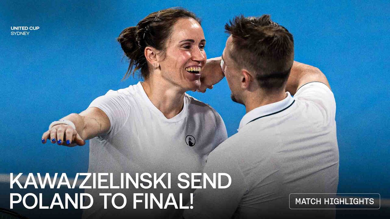 Highlights: Kawa/Zielinski defeat Gauff/Harrison for United Cup 2026 final spot