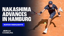 Highlights: Nakashima advances after Collignon retires in Hamburg