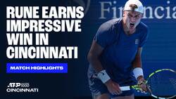 Highlights: Rune dispatches Michelsen in Cincinnati