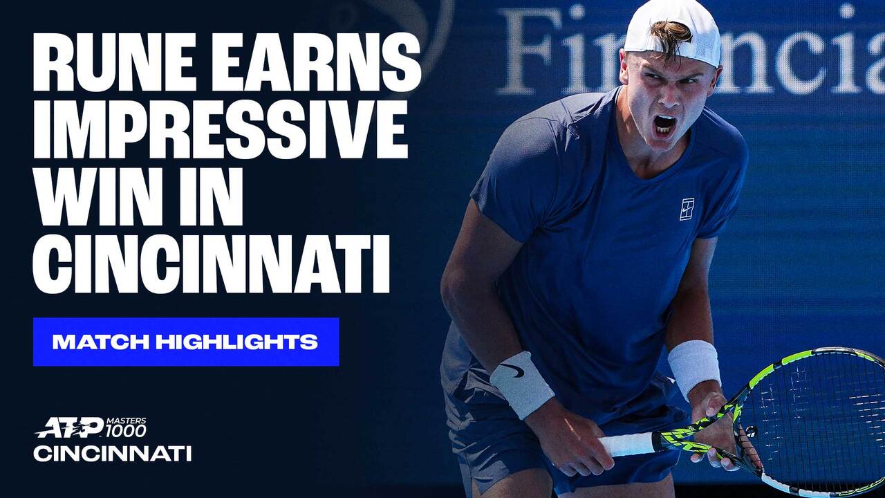 Highlights: Rune supera a Michelsen en Cincinnati
