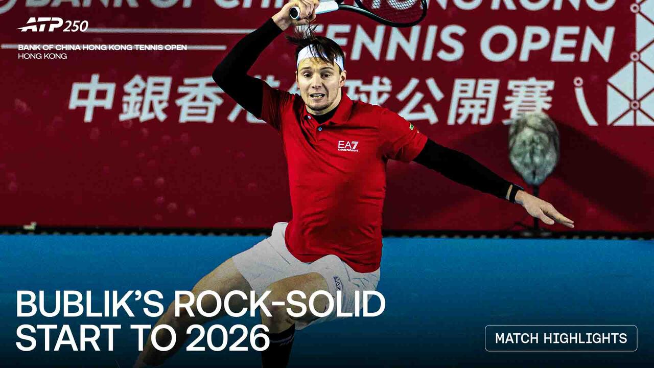 Highlights: Bublik starts 2026 with tidy Hong Kong win