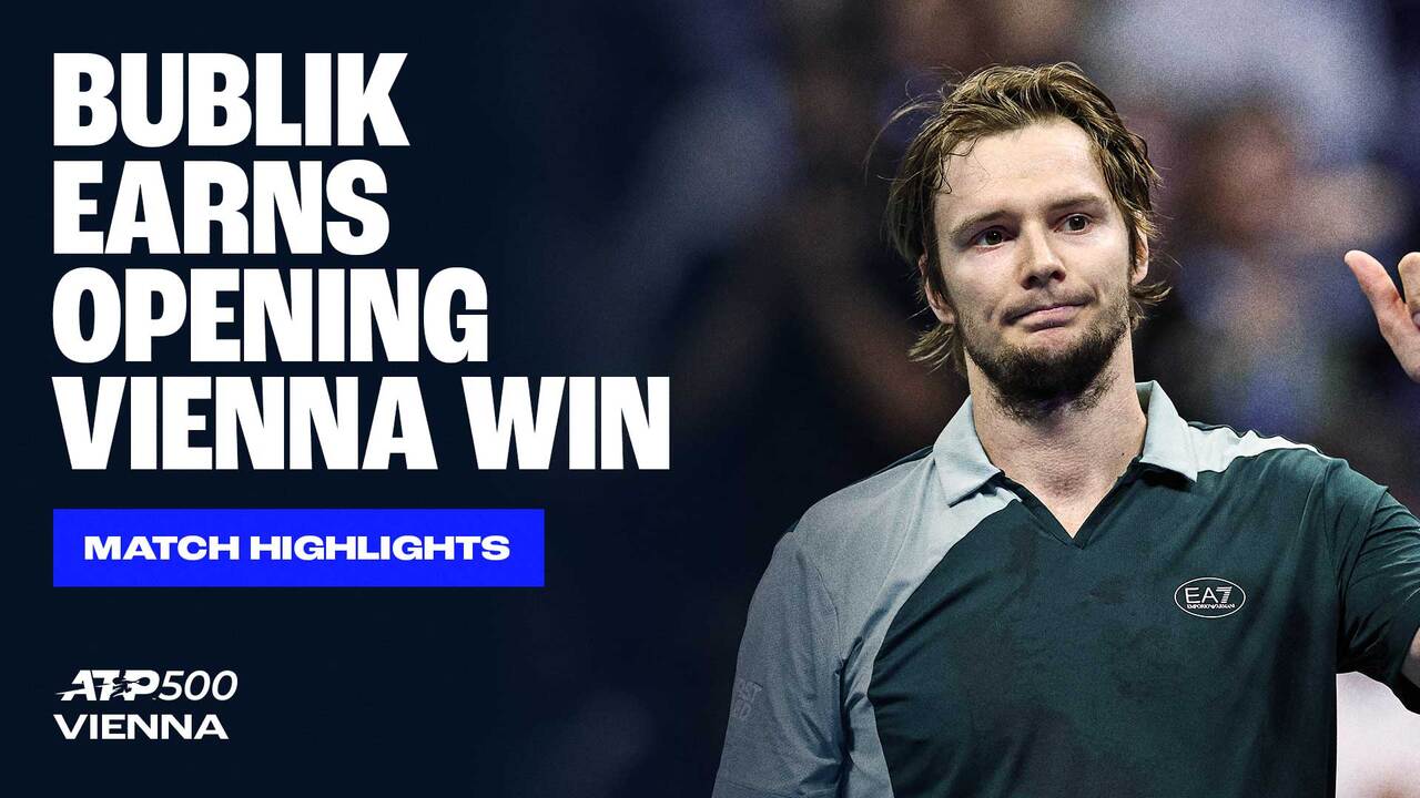 Highlights: Bublik moves past Tabilo in Vienna 