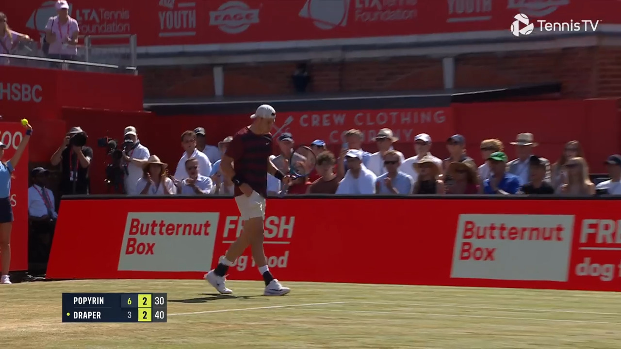 Hot Shot: 'Hello!' Draper rips passing shot at Queen's Club 2025