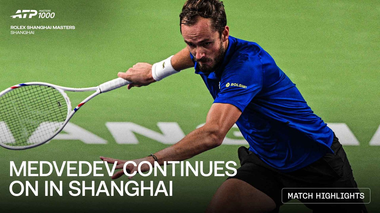Highlights: Medvedev fights past Paul in Shanghai for SF place