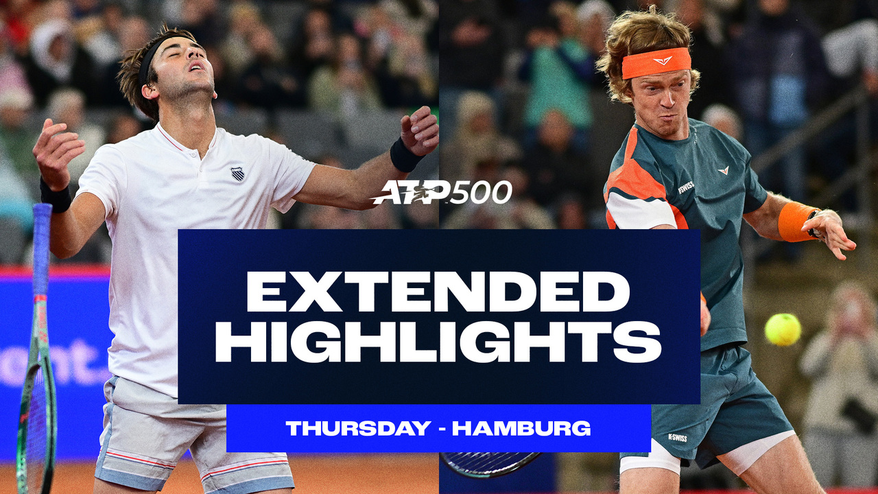Extended Highlights: Rublev, Etcheverry, Auger-Aliassime, Cobolli reach Hamburg SFs
