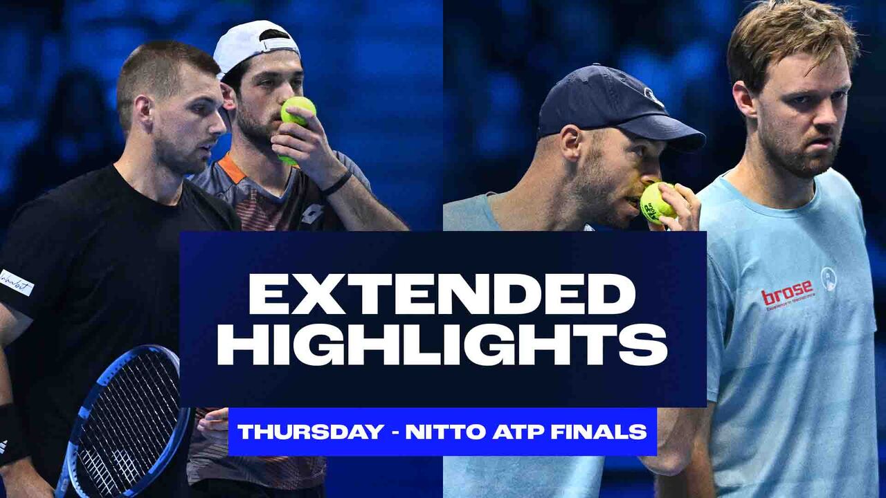 Extended Doubles Highlights: Cash/Glasspool move to SFs, Krawietz/Puetz earn consolation win at Nitto ATP Finals 2025