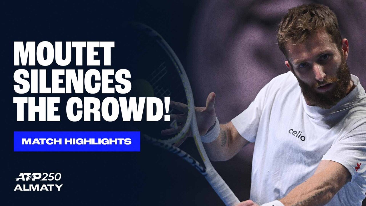 Highlights: Moutet sinks home hope Shevchenko for Almaty QF spot