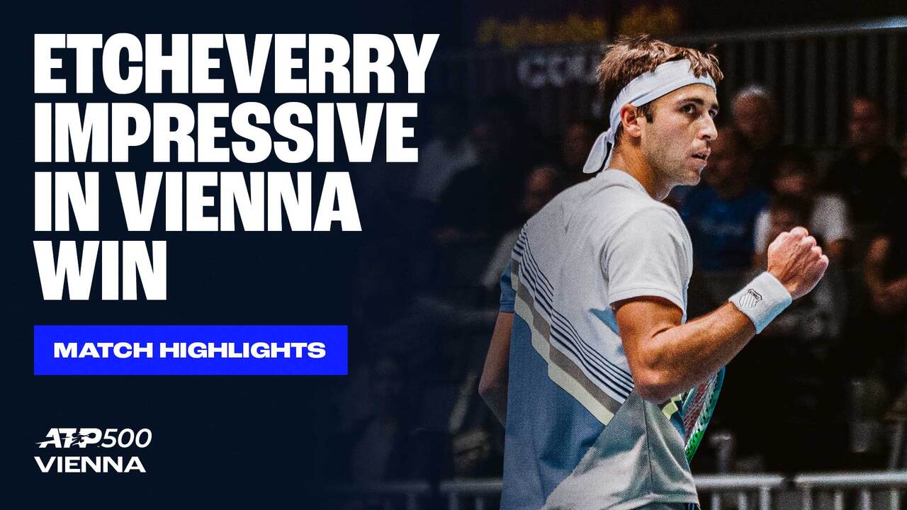 Highlights: Etcheverry beats #NextGenATP star Budkov Kjaer in Vienna 2025