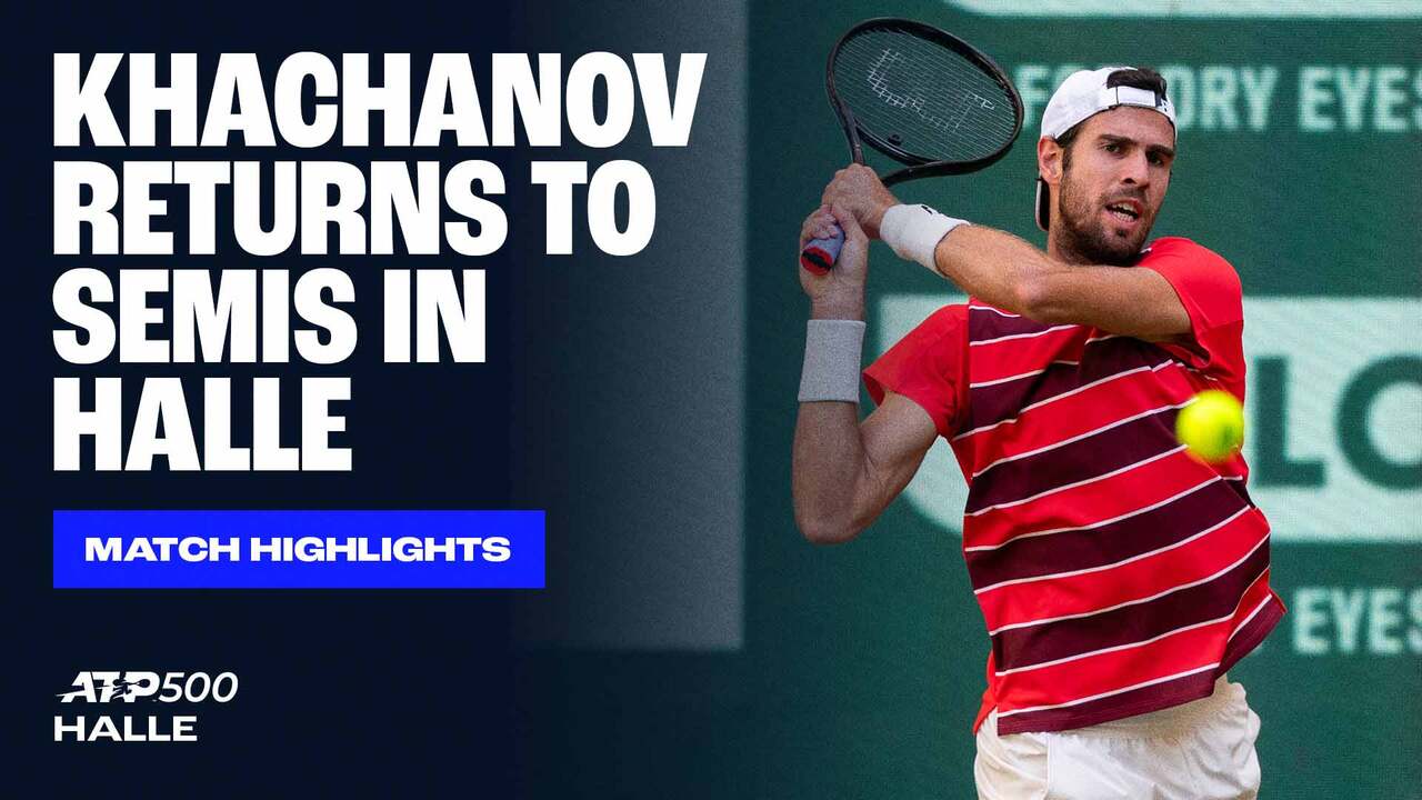 Highlights: Khachanov eases past Etcheverry in Halle 2025 QFs